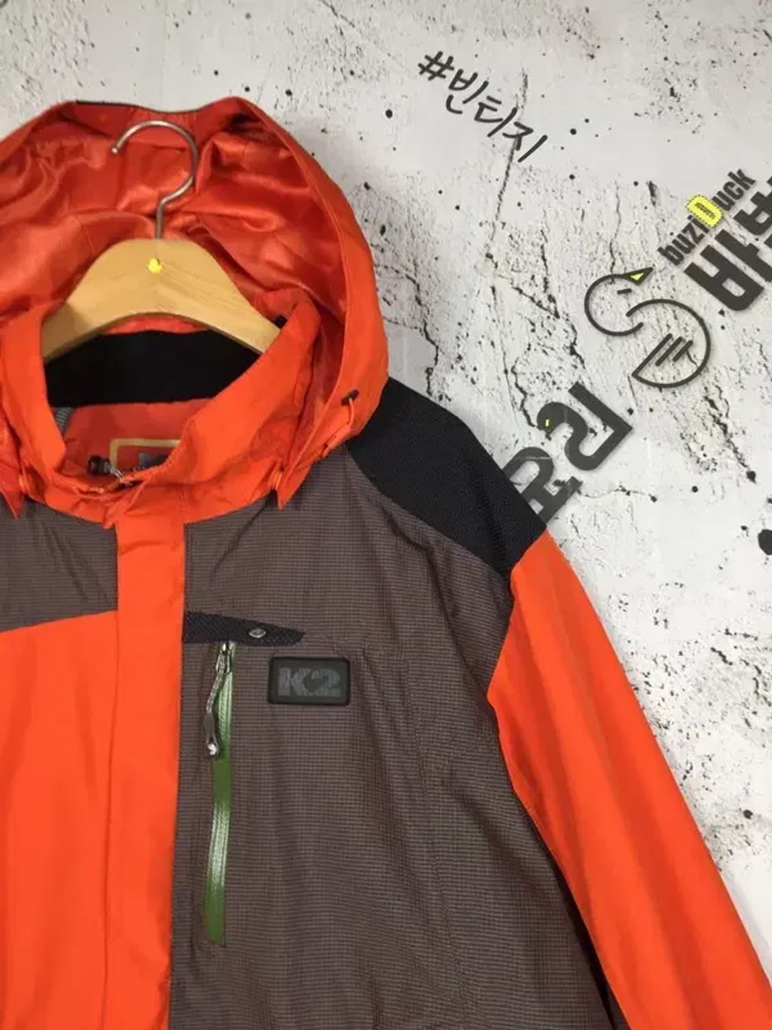 케이투 K2 바람막이 후드 자켓 오렌지 110 3800197 상품이미지4