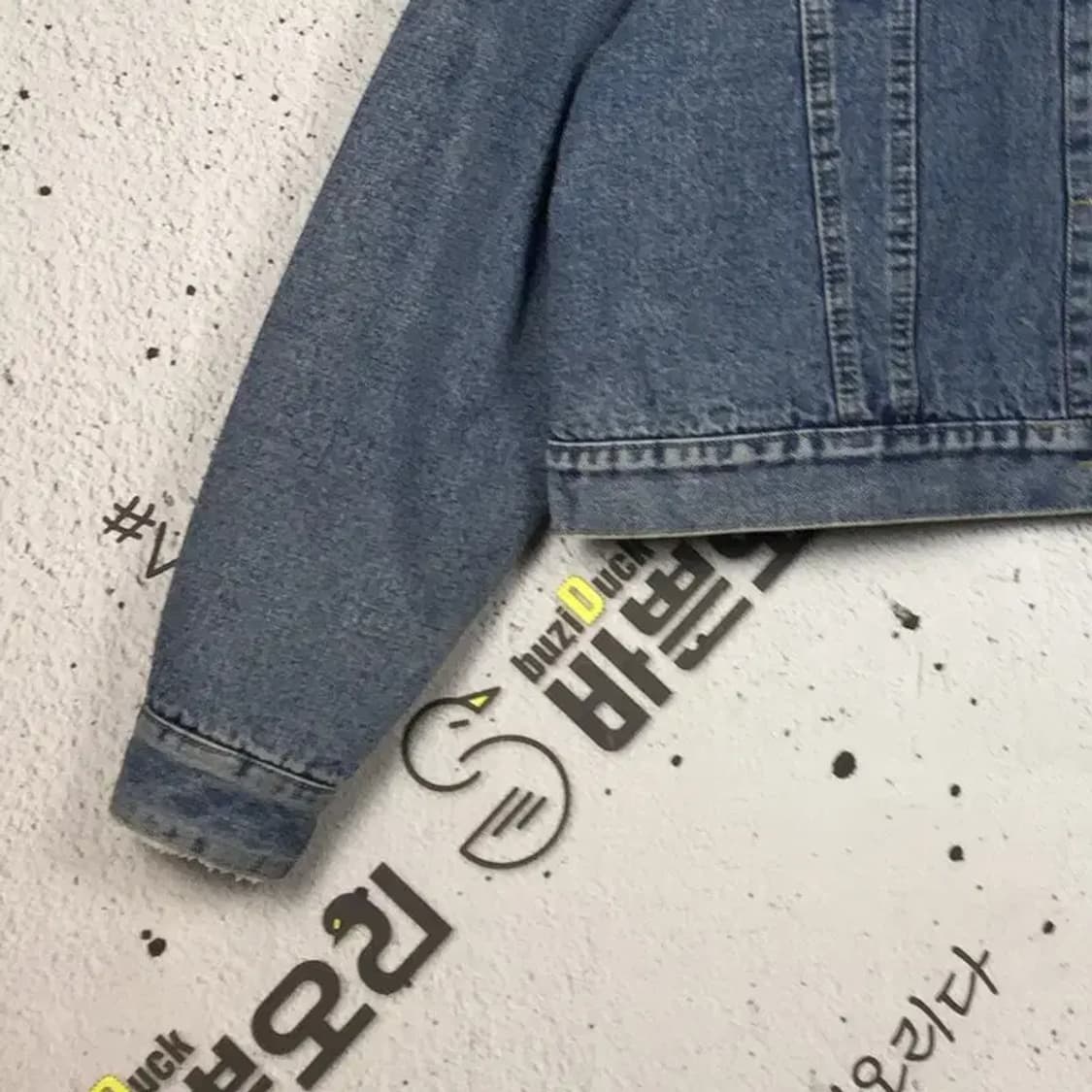 바쁜오리 여성 양털 데님 크롭 청자켓 네이비 L 3400156 상품이미지7