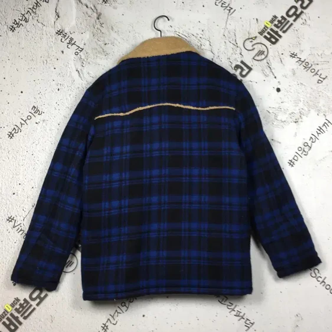 [JPN] 리바이스 타탄체크 양털 점퍼 자켓 네이비 M 3400157 상품이미지2