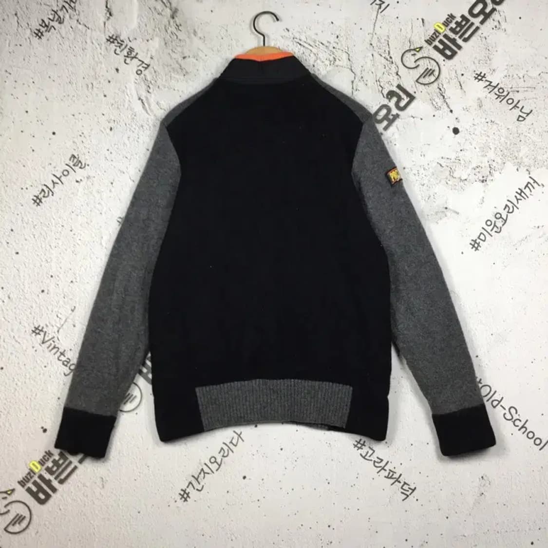 르꼬끄 골프 컬렉션 니트 집업 점퍼 블랙 L 3400161 상품이미지2