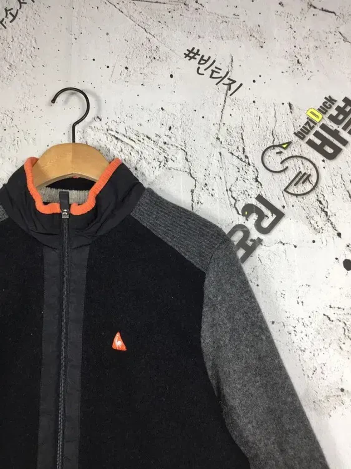 르꼬끄 골프 컬렉션 니트 집업 점퍼 블랙 L 3400161 상품이미지4