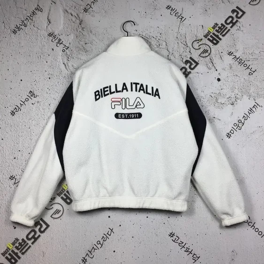 필라 FILA 리버시블 양면 플리스 점퍼 자켓 화이트 S 3400162 상품이미지2