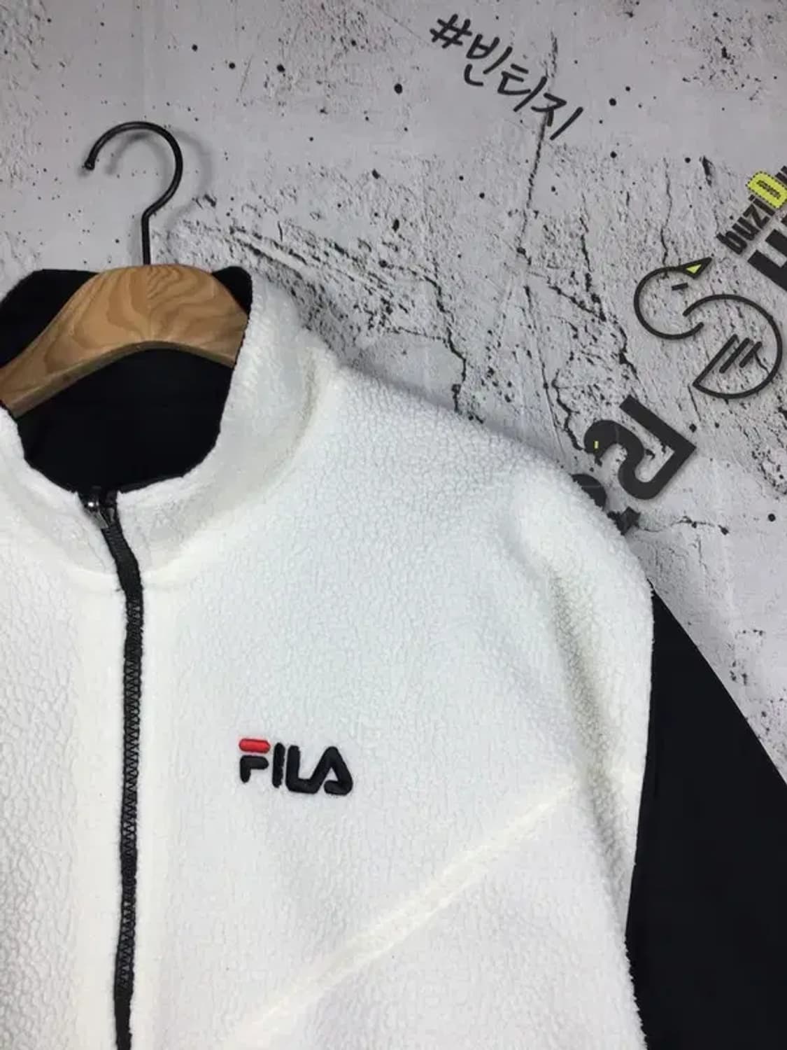 필라 FILA 리버시블 양면 플리스 점퍼 자켓 화이트 S 3400162 상품이미지6