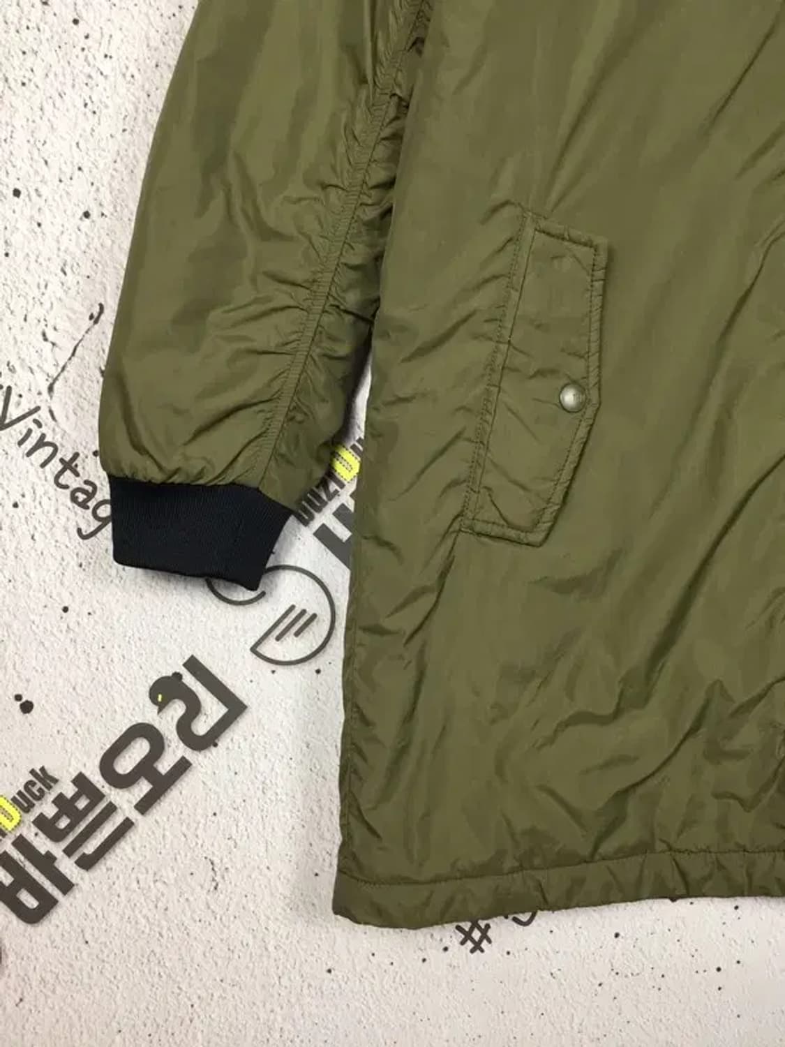 타미힐피거 여성 하프 블루종 점퍼 카키 176 3400168 상품이미지6