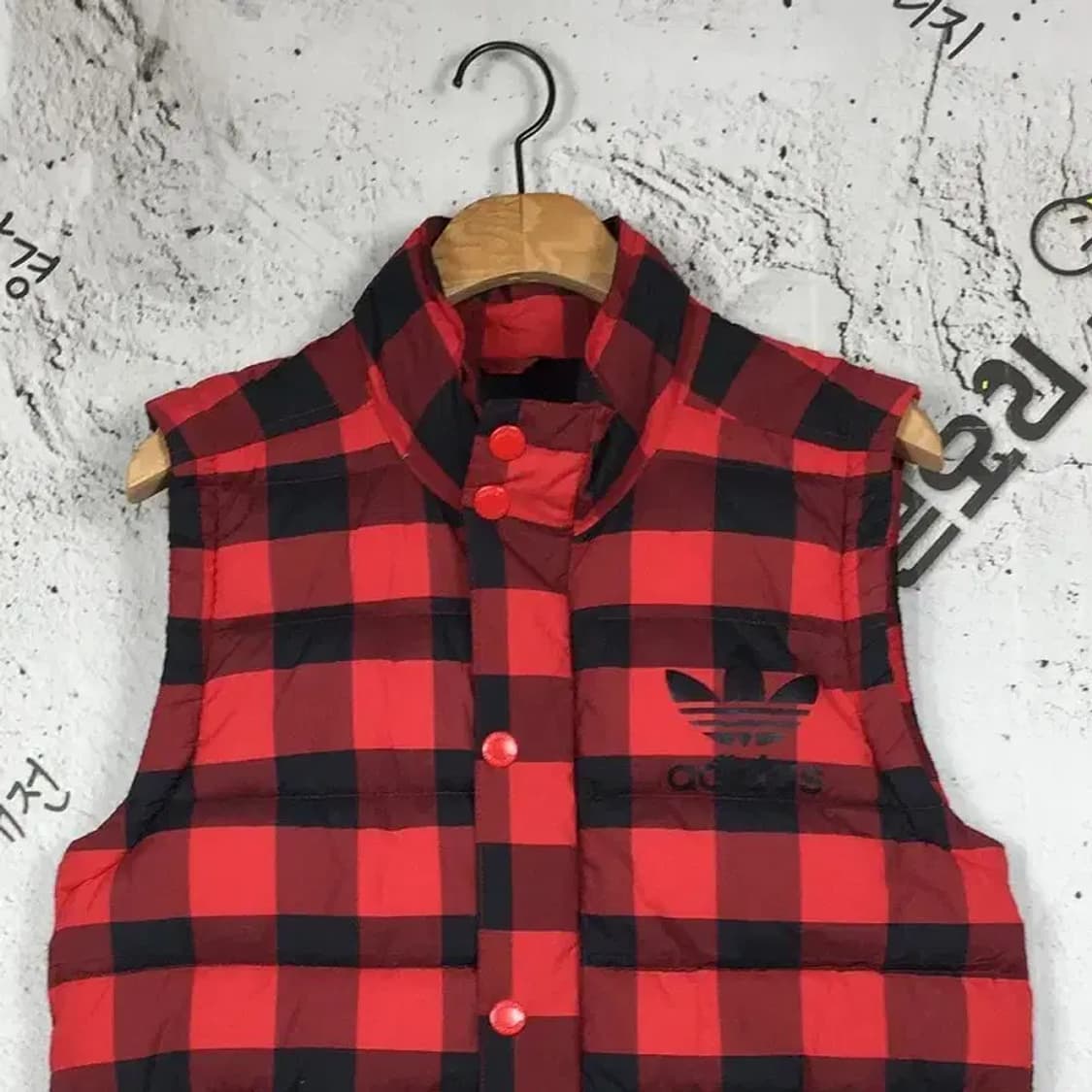 아디다스 여성 베스트 패딩 조끼 레드 M(85) 3400171 상품이미지4