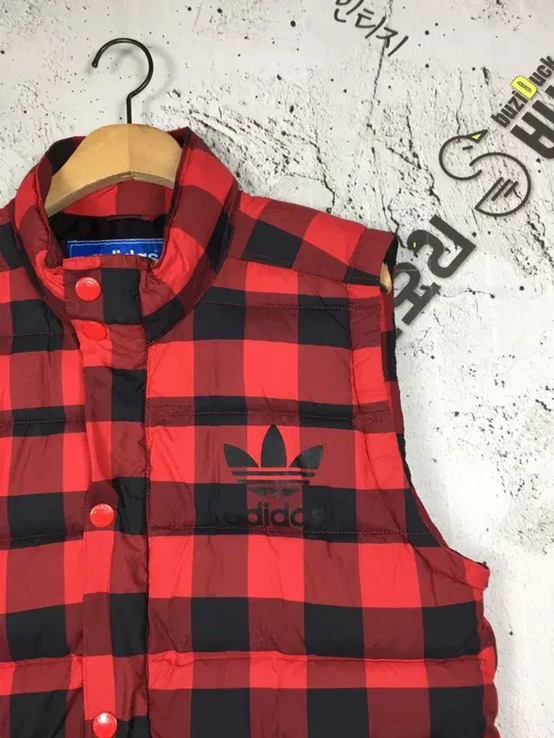 아디다스 베스트 패딩 조끼 레드 100 3400172 상품이미지4