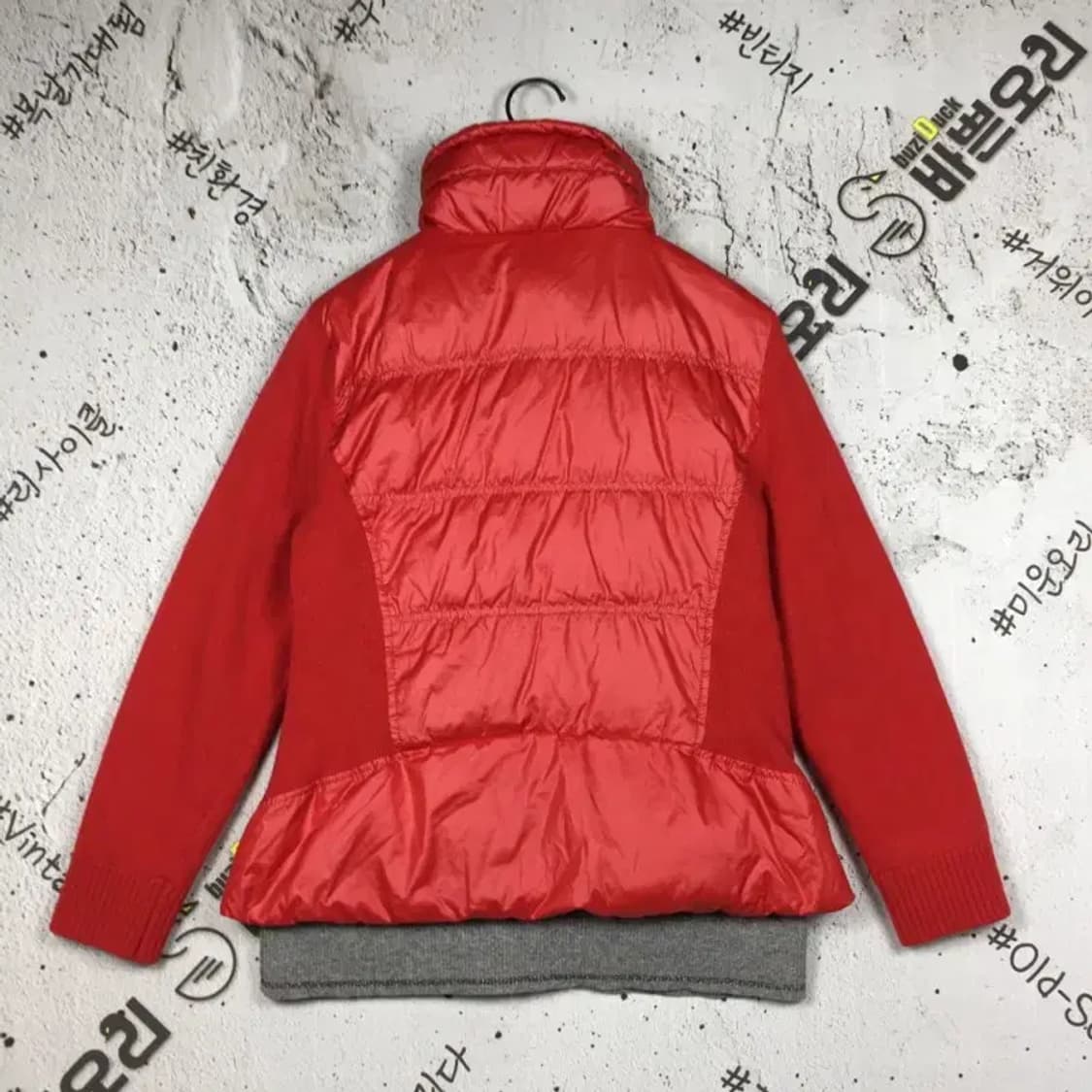 닥스 여성 골프 구스 패딩 점퍼 캐시미어 혼방 레드 105 3400170 상품이미지2