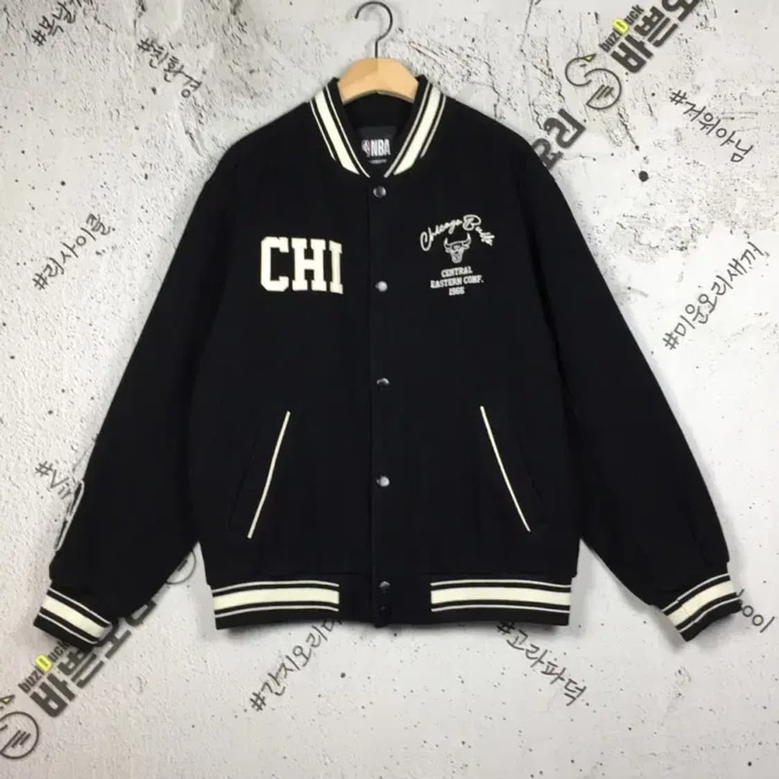엔비에이 시카고불스 방모 스타디움 바시티 점퍼 블랙 L 3400173 상품이미지1