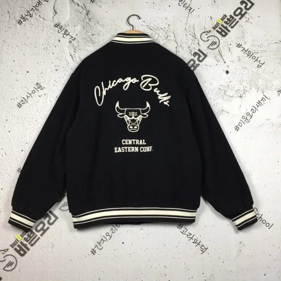 엔비에이 시카고불스 방모 스타디움 바시티 점퍼 블랙 L 3400173 상품이미지2