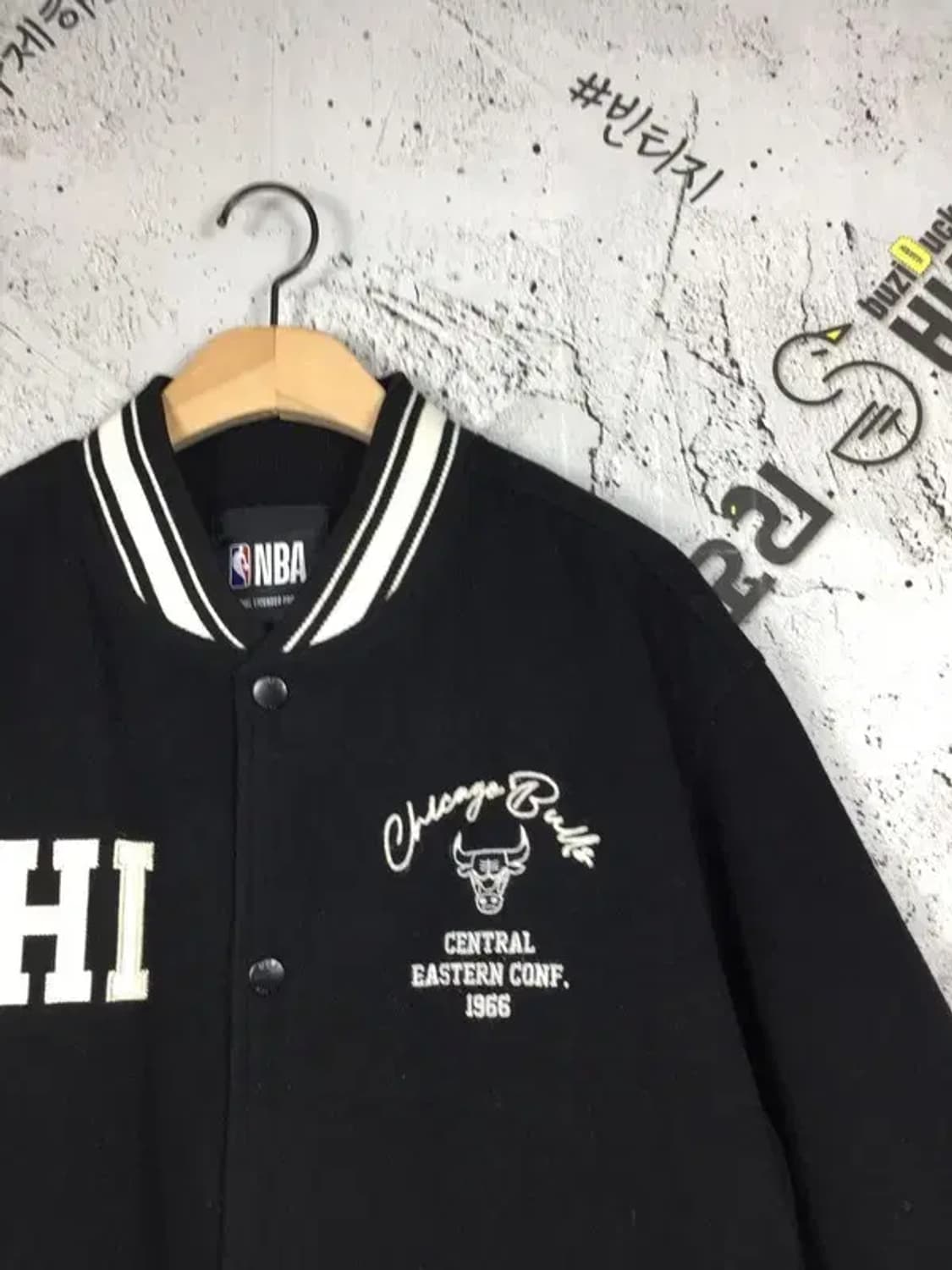 엔비에이 시카고불스 방모 스타디움 바시티 점퍼 블랙 L 3400173 상품이미지5