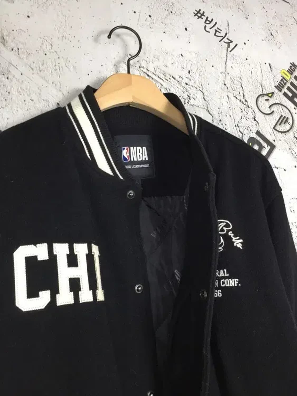 엔비에이 시카고불스 방모 스타디움 바시티 점퍼 블랙 L 3400173 상품이미지7