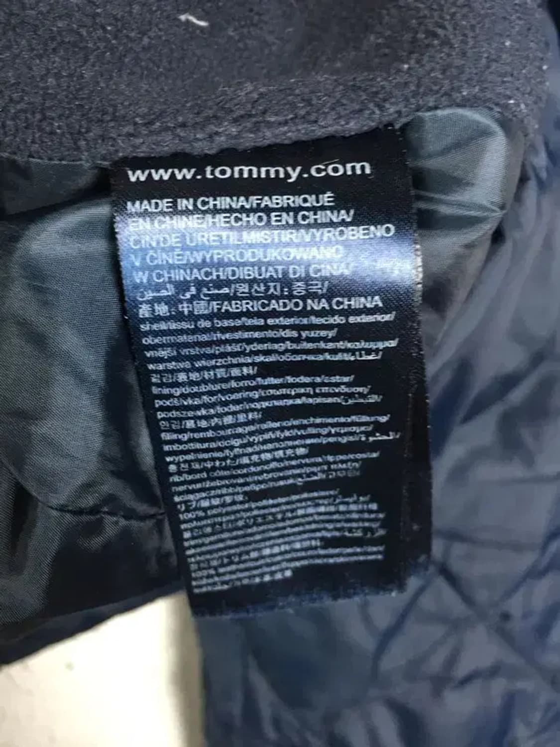 타미힐피거 퀼팅 경량 패딩 점퍼 네이비 M 3400174 상품이미지8
