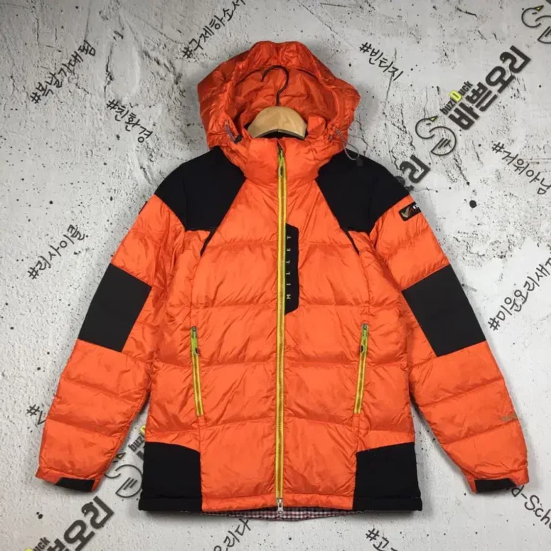 밀레 여성 구스다운 패딩 점퍼 오렌지 95 3400176 상품이미지1