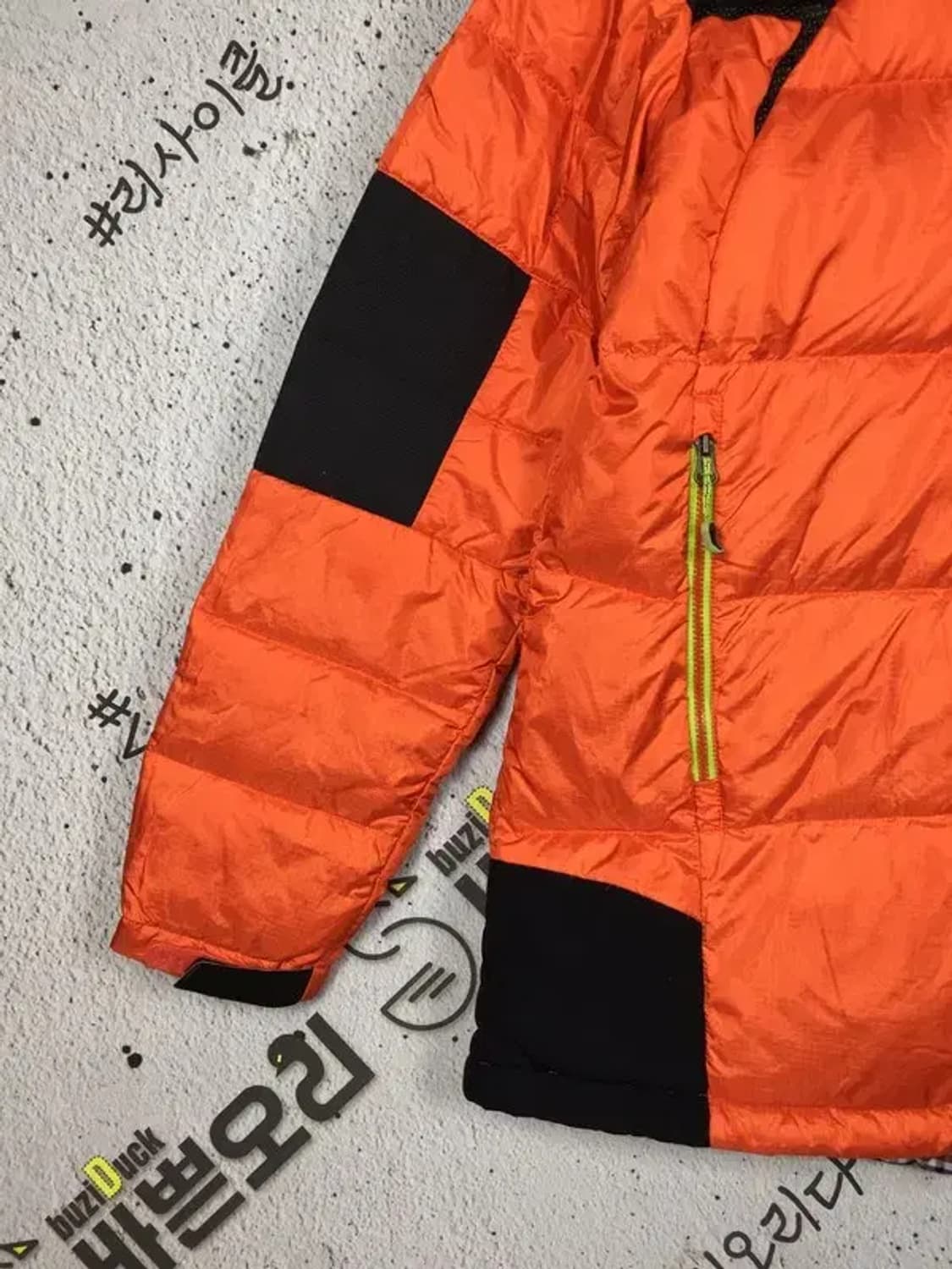 밀레 여성 구스다운 패딩 점퍼 오렌지 95 3400176 상품이미지5