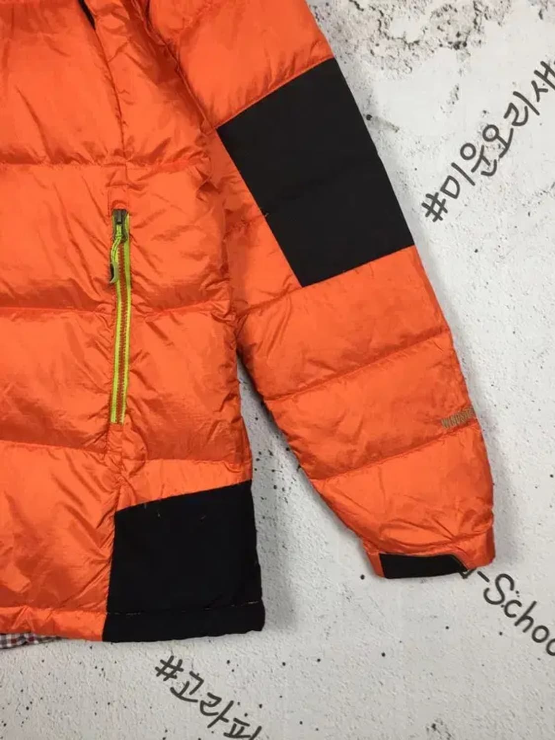 밀레 여성 구스다운 패딩 점퍼 오렌지 95 3400176 상품이미지6