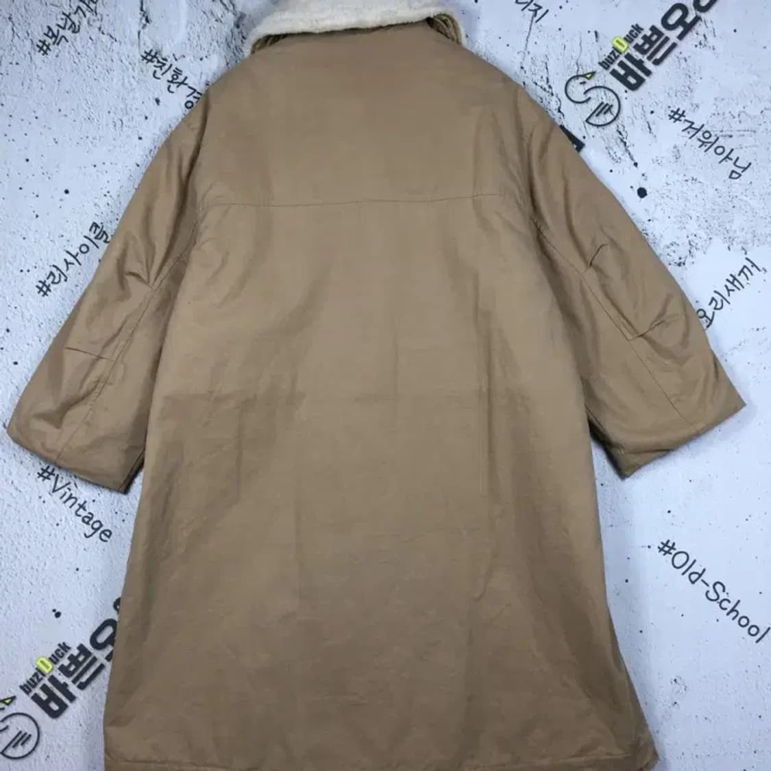 스튜디오톰보이 여성 카라 코트 롱점퍼 베이지 F 3400183 상품이미지2