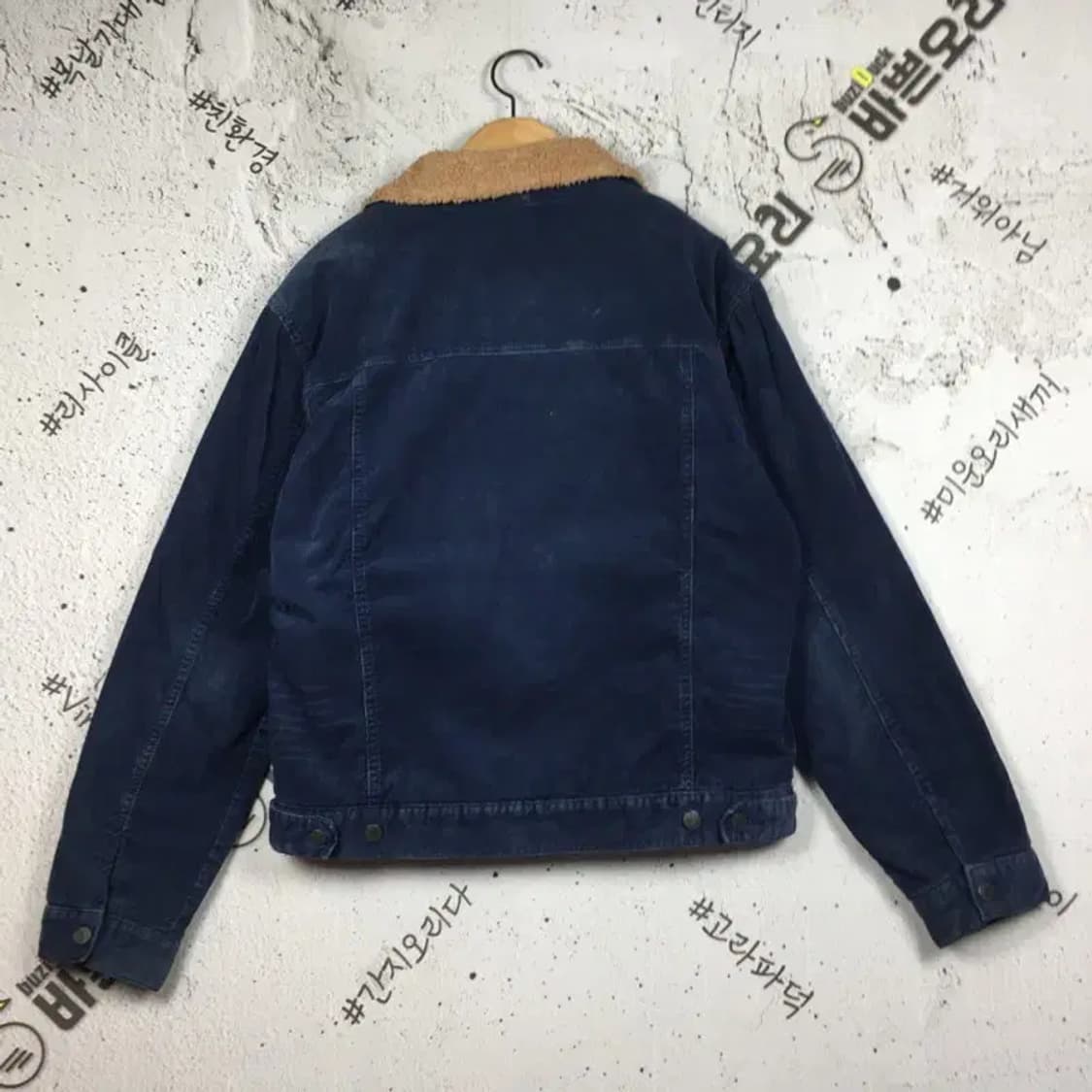 아베크롬비 데님 양털 골지 코듀로이 양털 자켓 네이비 L 3400179 상품이미지2