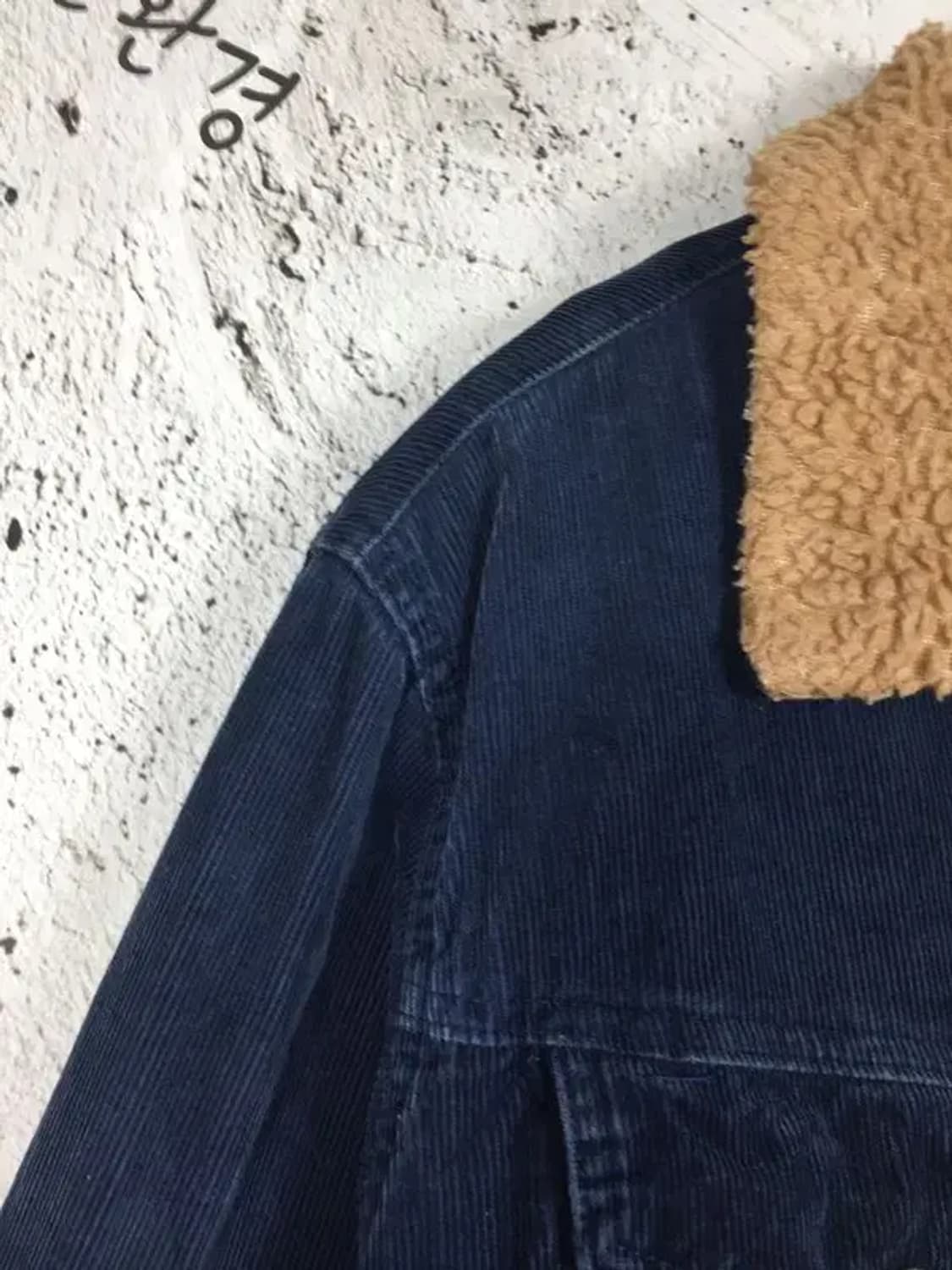 아베크롬비 데님 양털 골지 코듀로이 양털 자켓 네이비 L 3400179 상품이미지5