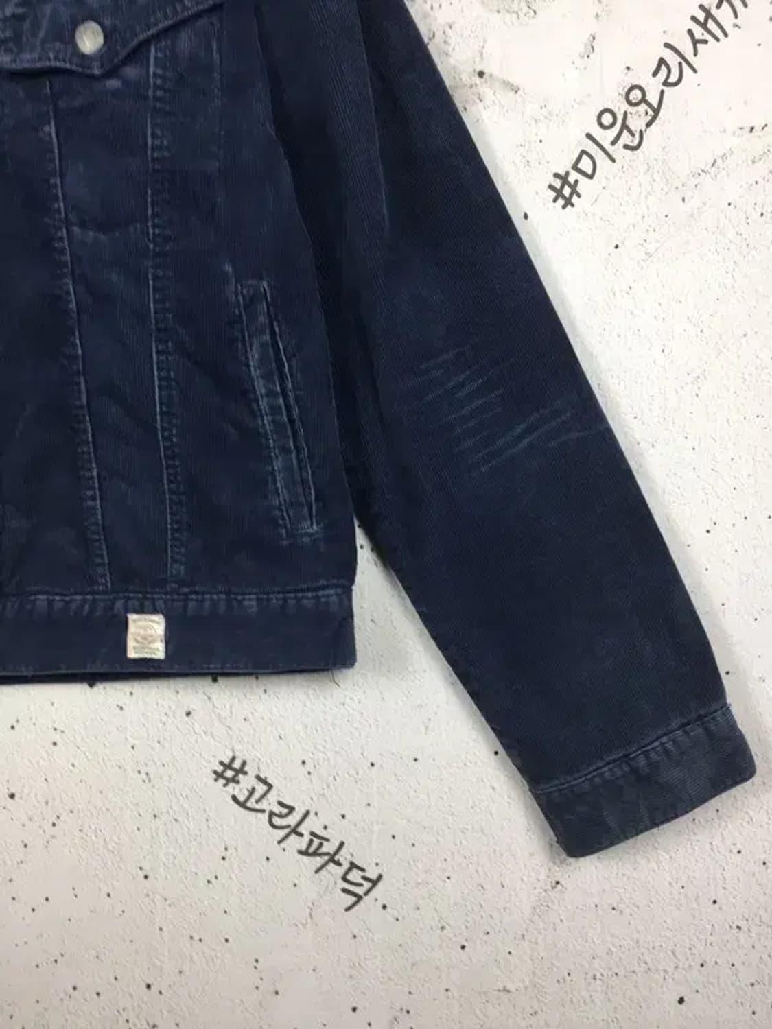 아베크롬비 데님 양털 골지 코듀로이 양털 자켓 네이비 L 3400179 상품이미지7