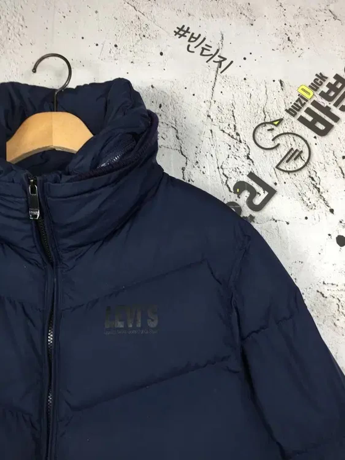 리바이스 덕다운 숏 패딩 네이비 L 3400182 상품이미지4