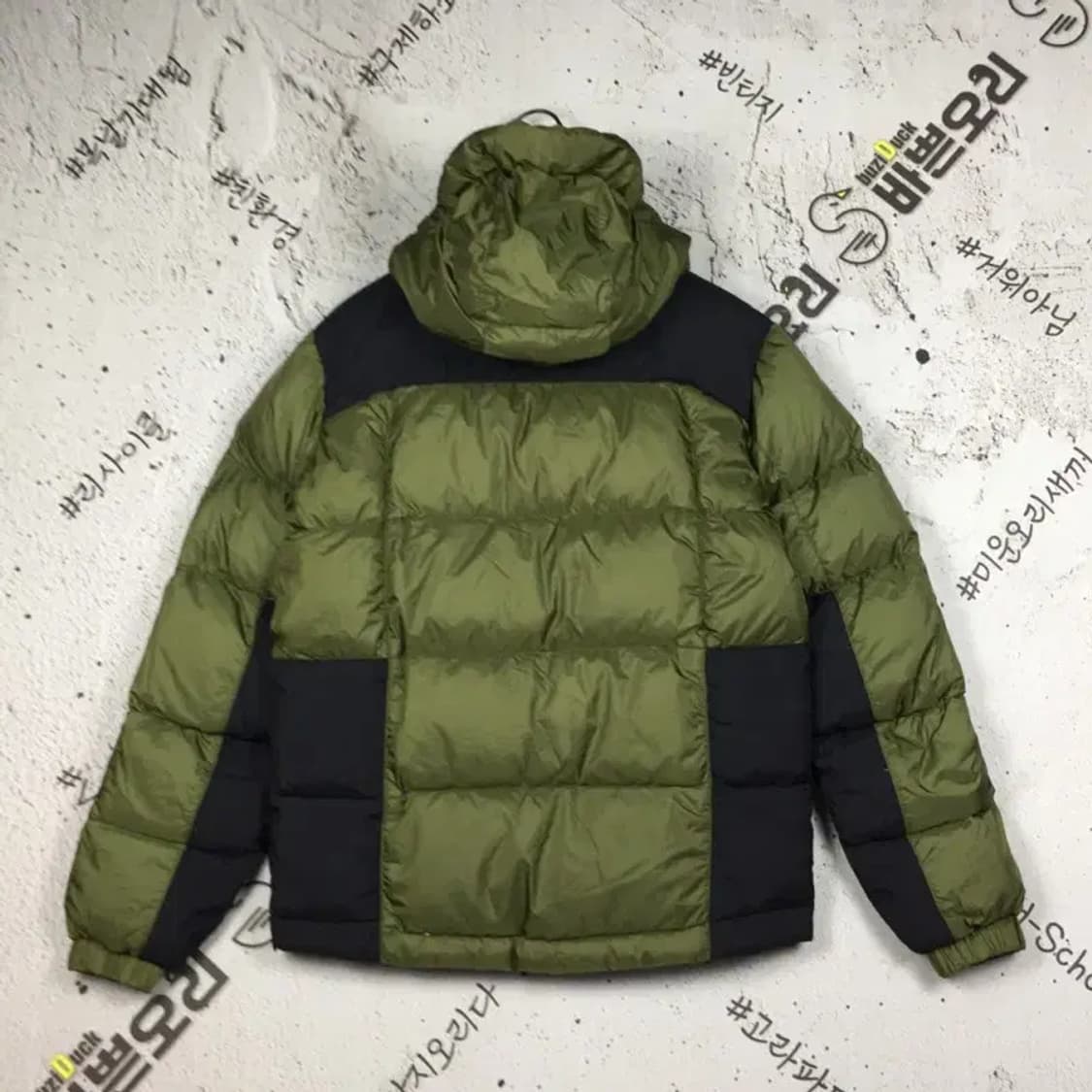 코오롱 여성 헤스티아 800 구스다운 패딩 점퍼 카키 85 3400177 상품이미지2