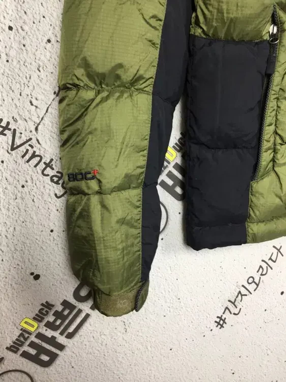 코오롱 여성 헤스티아 800 구스다운 패딩 점퍼 카키 85 3400177 상품이미지5