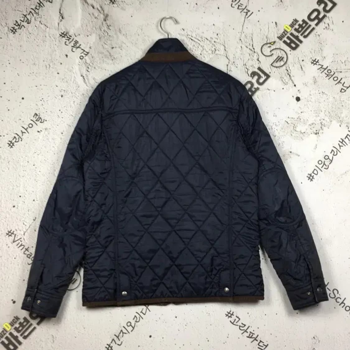 빈폴 젠틀맨 라이딩클럽 퀼팅 패딩 자켓 네이비 100 3400181 상품이미지2