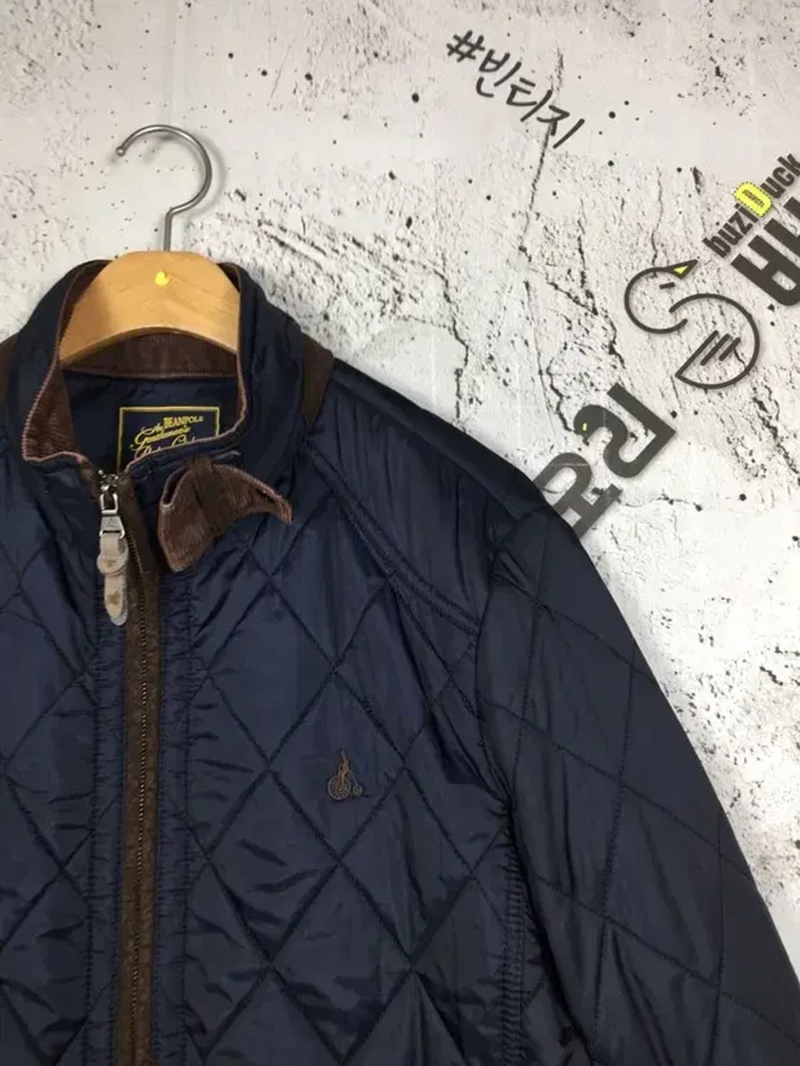 빈폴 젠틀맨 라이딩클럽 퀼팅 패딩 자켓 네이비 100 3400181 상품이미지4