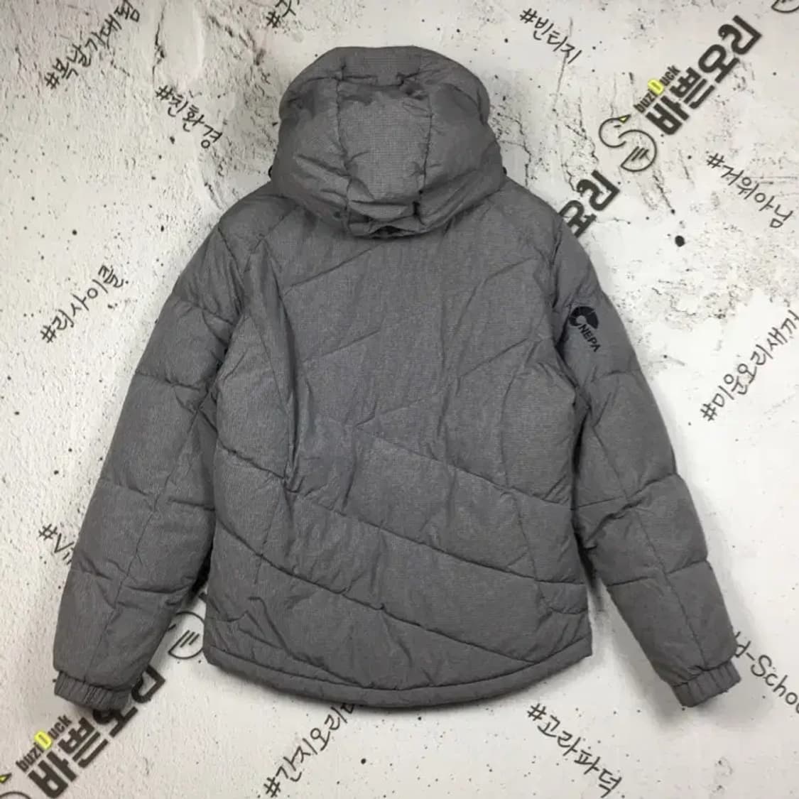 네파 에볼루션 숏 패딩 점퍼 그레이 90 3400186 상품이미지2