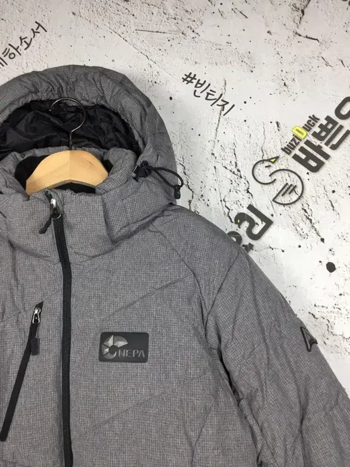 네파 에볼루션 숏 패딩 점퍼 그레이 90 3400186 상품이미지4