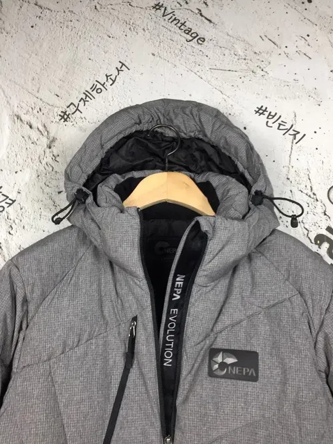 네파 에볼루션 숏 패딩 점퍼 그레이 90 3400186 상품이미지5