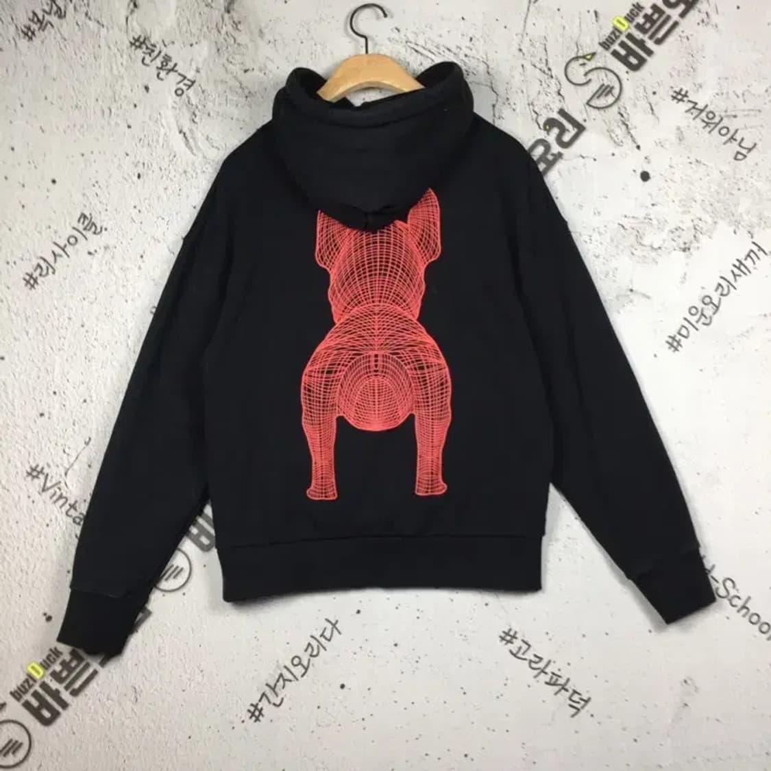 라이프워크 라독 빅로고 후드티 블랙 XS 2300240 상품이미지2