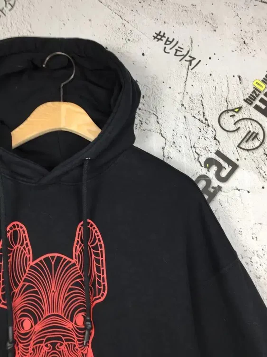 라이프워크 라독 빅로고 후드티 블랙 XS 2300240 상품이미지4