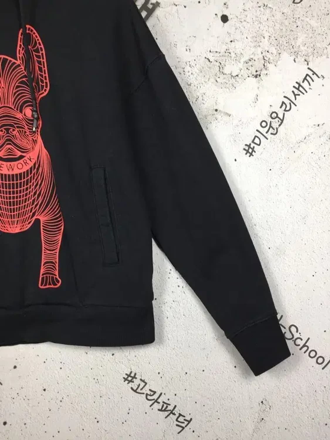 라이프워크 라독 빅로고 후드티 블랙 XS 2300240 상품이미지6