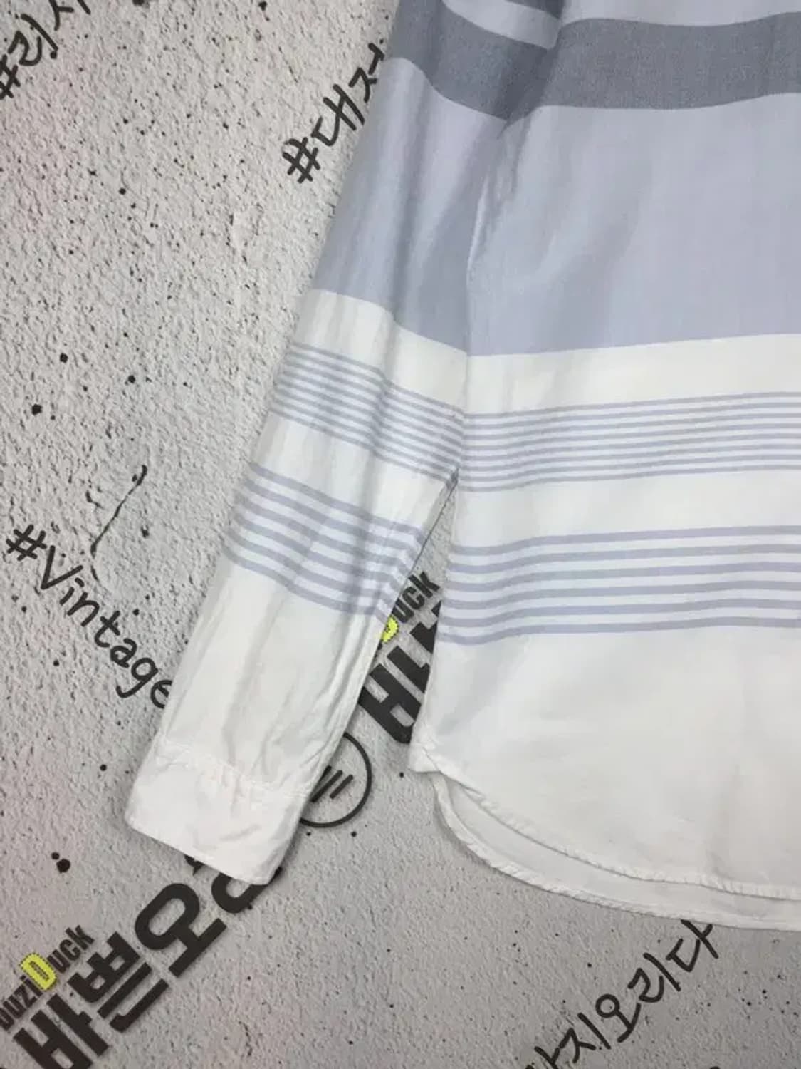 빈폴 긴팔 셔츠 라이트 블루 스트라이프 95 1100365 상품이미지2