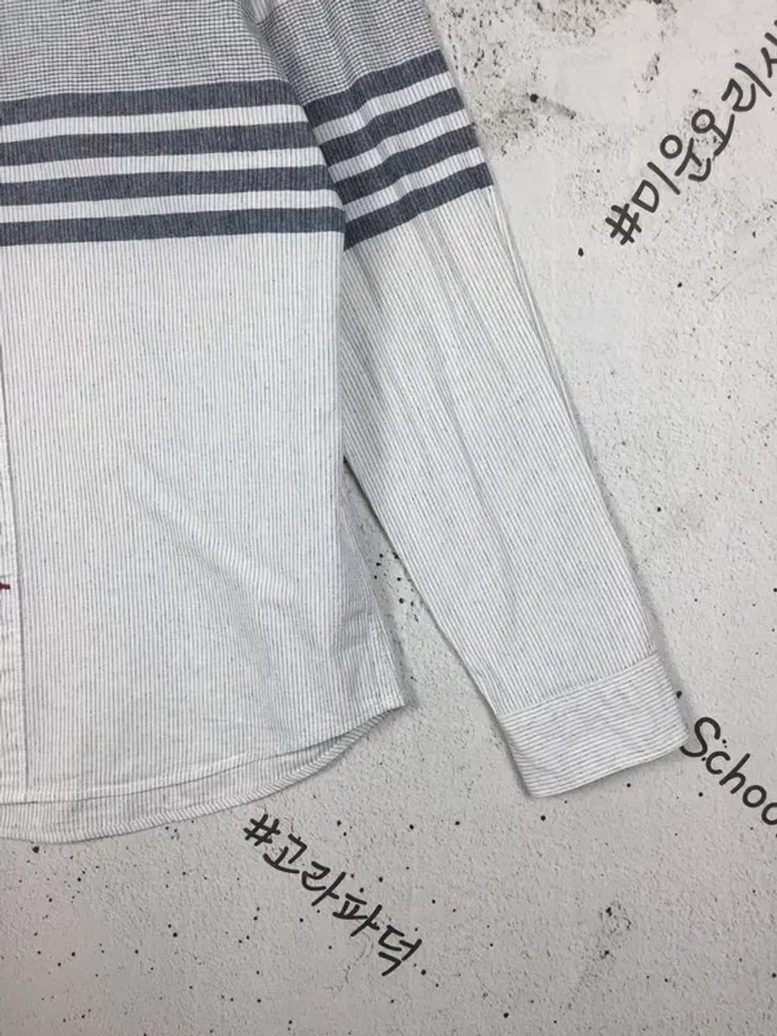 헤지스 긴팔 셔츠 화이트 스트라이프 105 1100366 상품이미지6