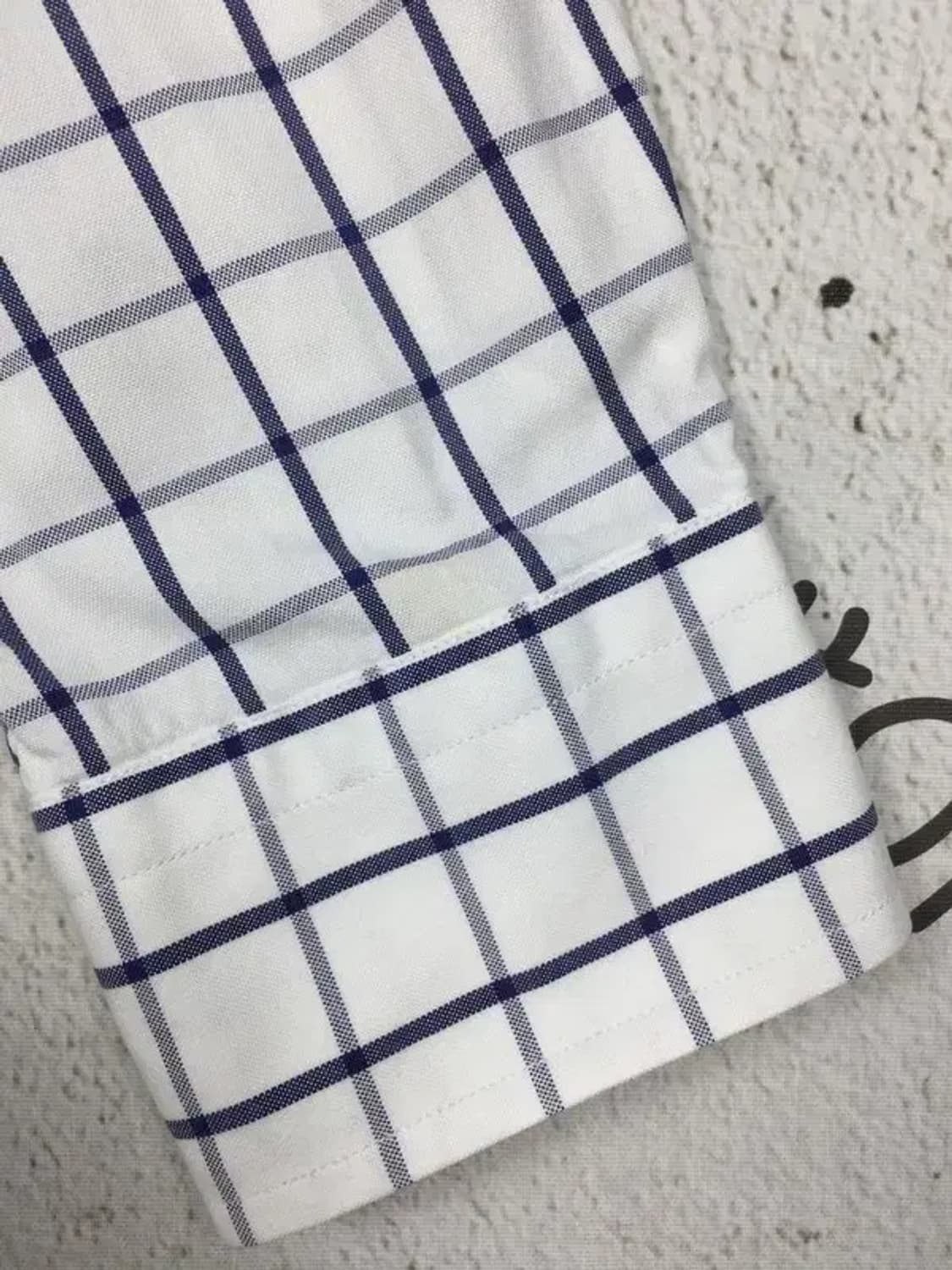 헤지스 긴팔 셔츠 화이트 그래프체크 95 1100367 상품이미지7