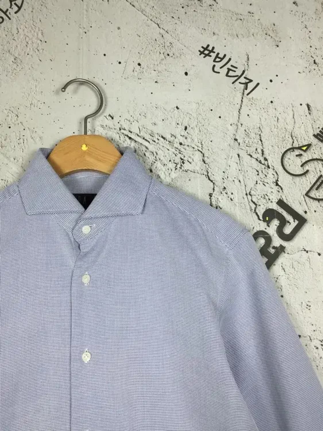 닥스 긴팔 셔츠 라이트 블루 핀체크 95 1100368 상품이미지4