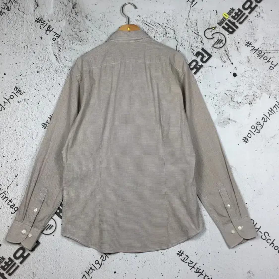 빈폴 긴팔 셔츠 브라운 깅엄체크 L 1100370 상품이미지2