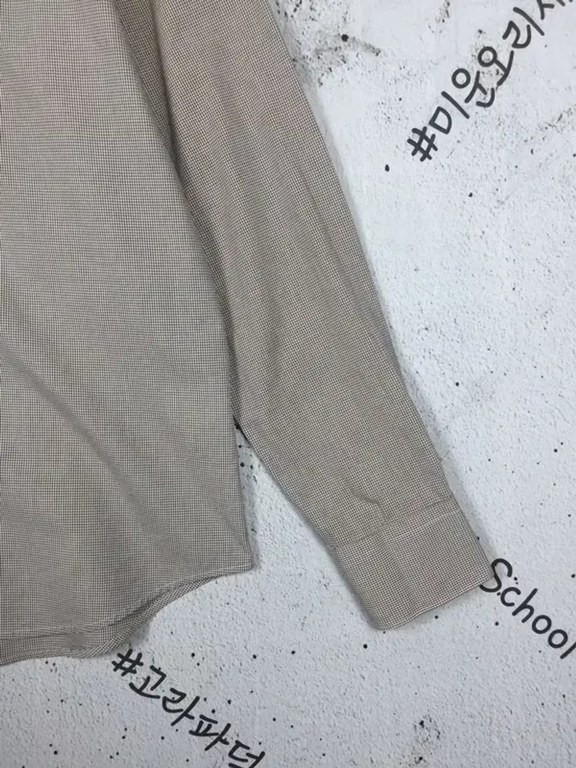 빈폴 긴팔 셔츠 브라운 깅엄체크 L 1100370 상품이미지7