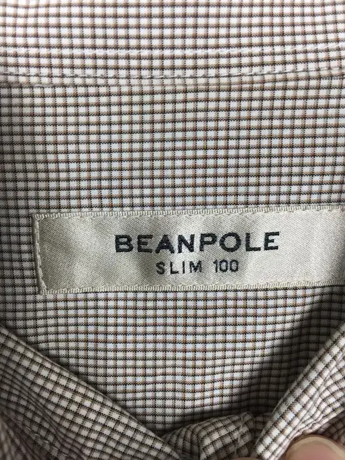 빈폴 긴팔 셔츠 브라운 깅엄체크 L 1100370 상품이미지8