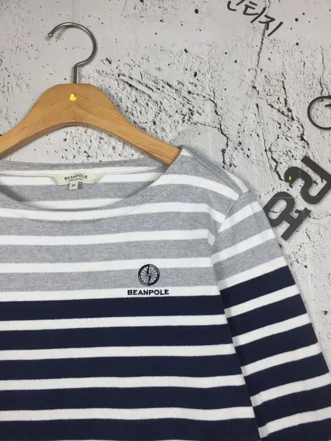 빈폴 여성 보트넥 긴팔 티 네이비 스트라이프 95 2100166 상품이미지4