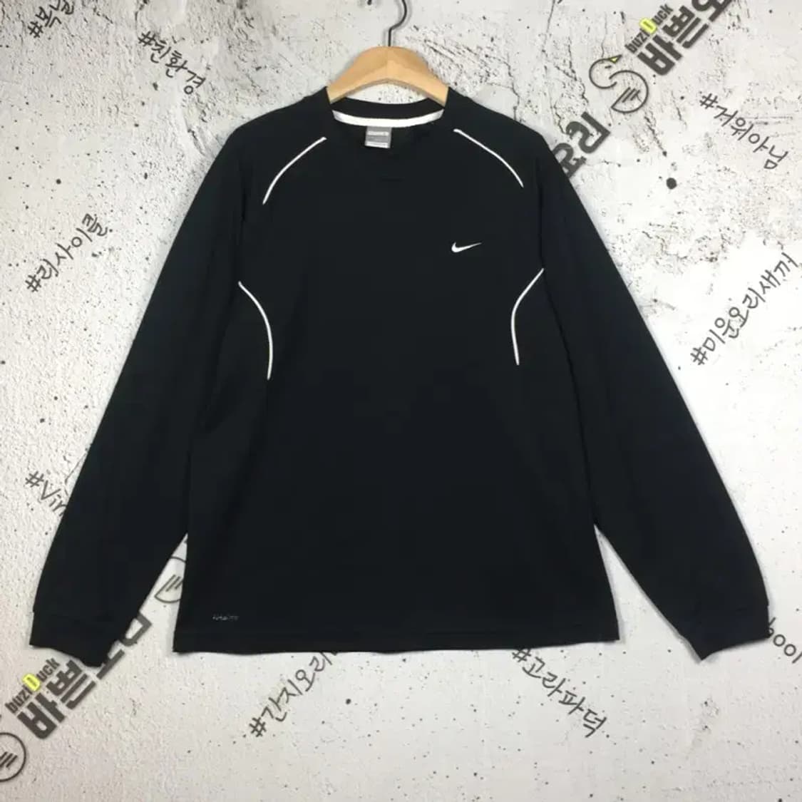 나이키 핏드라이 기능성 긴팔 티 블랙 L 2100168 상품이미지1