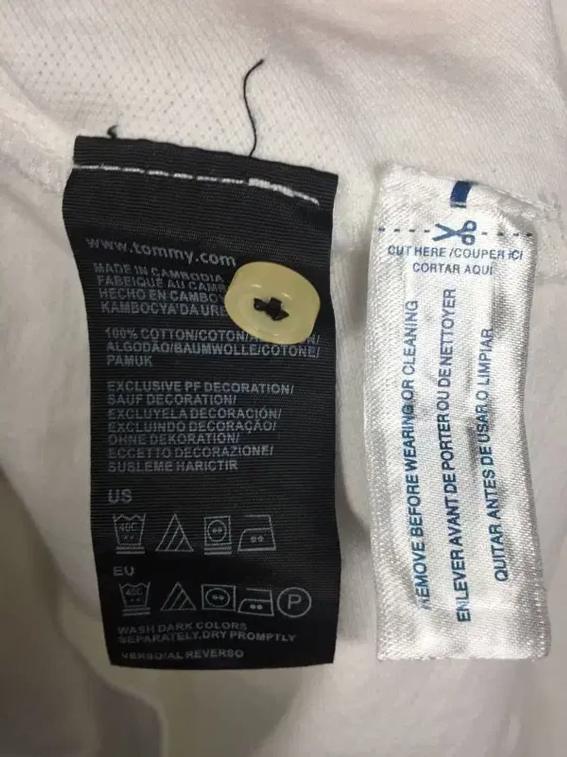 타미힐피거 커스텀핏 긴팔 카라 티셔츠 화이트 S 2100170 상품이미지8