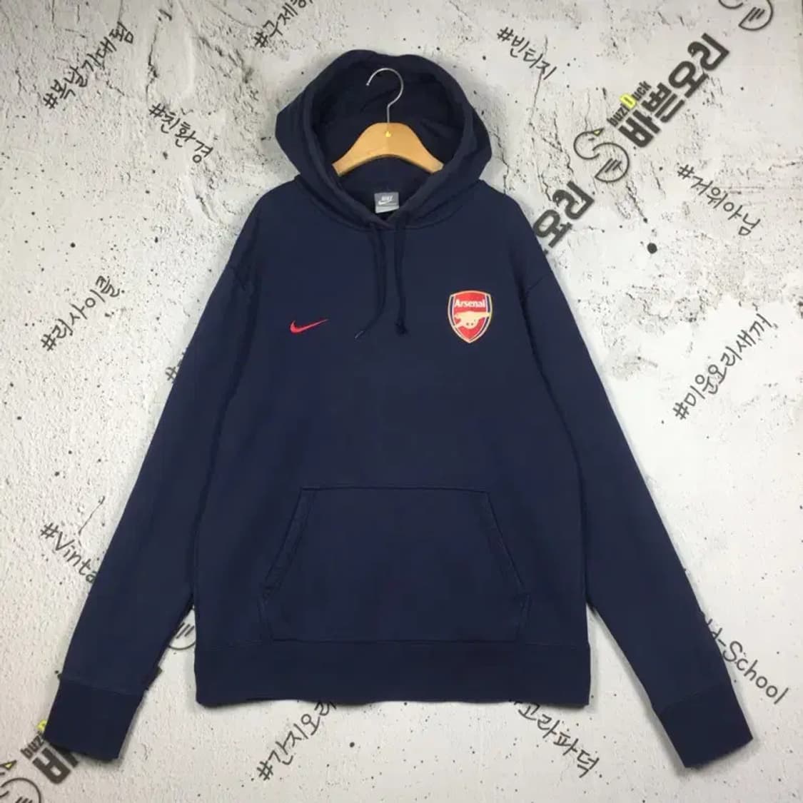 나이키 아스날 캥거루포켓 후드티 네이비 L 2300243 상품이미지1