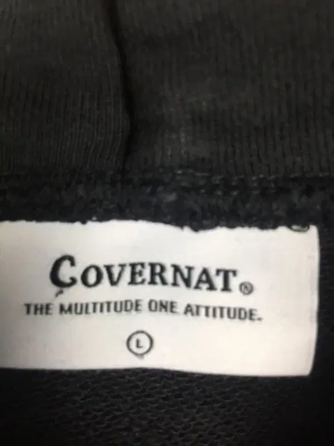 커버낫 투웨이 어센틱 로고 후드 집업 블랙 L 2300246 상품이미지9