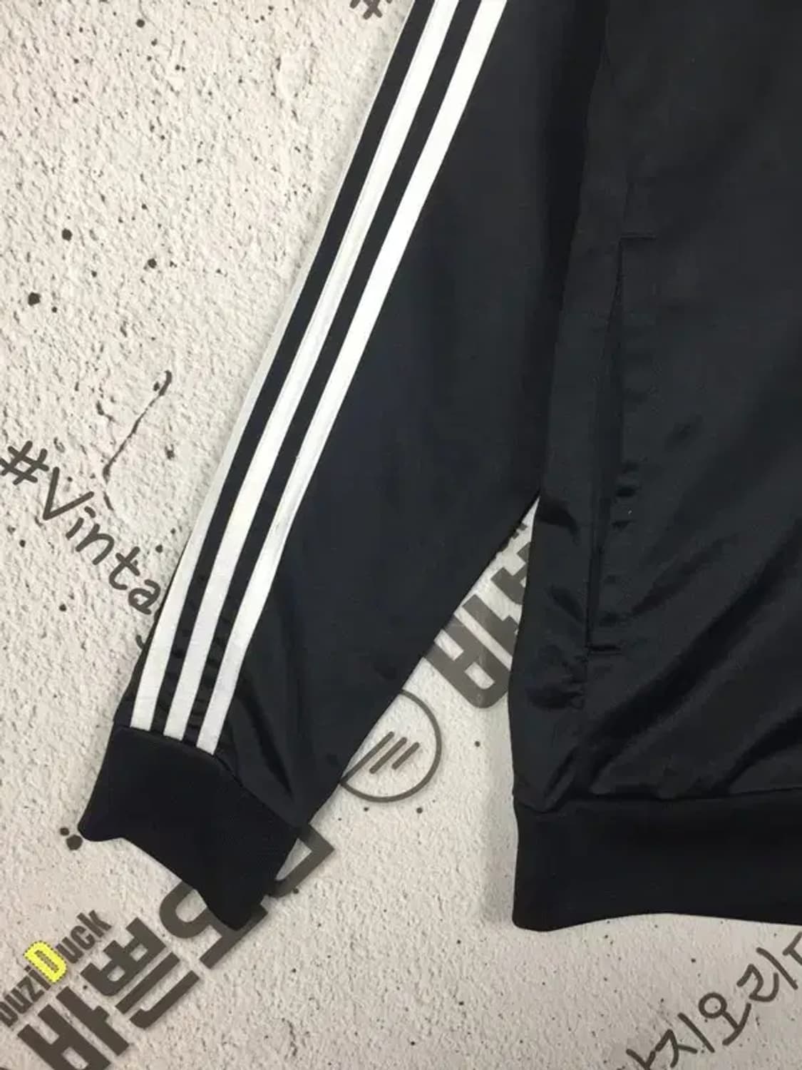 아디다스 3S 블루종 져지 자켓 블랙 검흰 L 3100259 상품이미지5