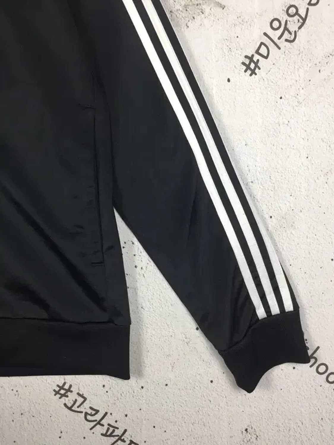 아디다스 3S 블루종 져지 자켓 블랙 검흰 L 3100259 상품이미지6