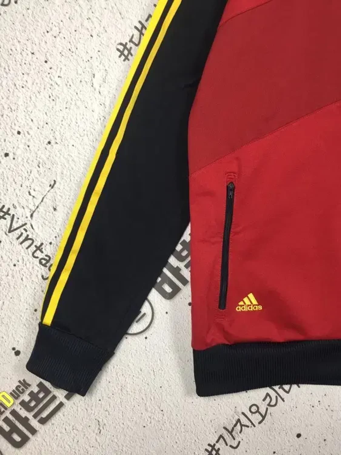 아디다스 스페인 다비드비야 트랙탑 져지 레드 100 3100261 상품이미지5