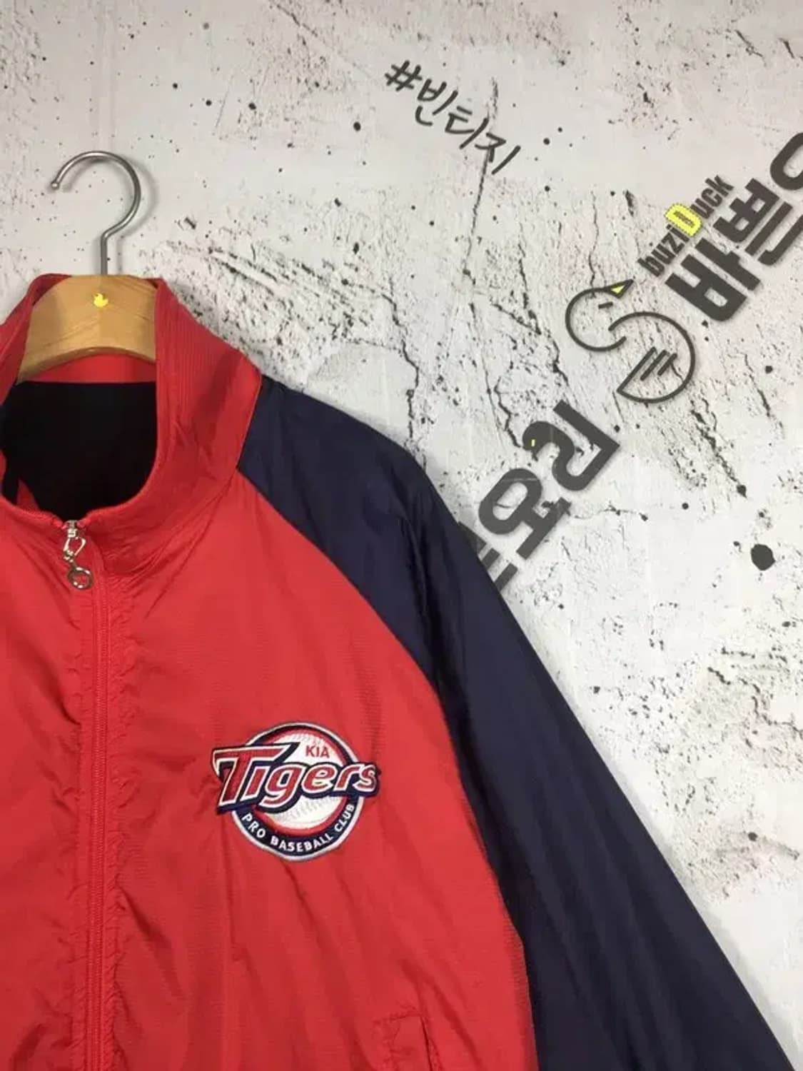 비전코리아 기아타이거즈 야구 점퍼 자켓 레드 85 3800199 상품이미지4